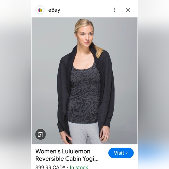 lululemon athletica Sweaters - Euc Lululemon reversible knit  cardigan like 🆕 condition OS